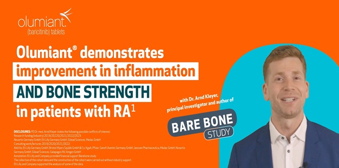 Prof. Kleyer–BARE BONE –Olumiant and bone strength in RA.