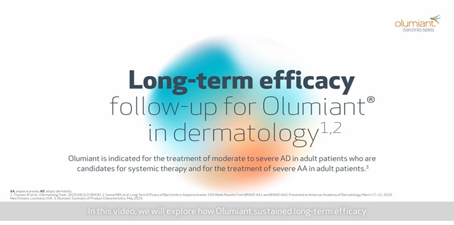 Long-term efficacy follow-up for Olumiant in dermatology
